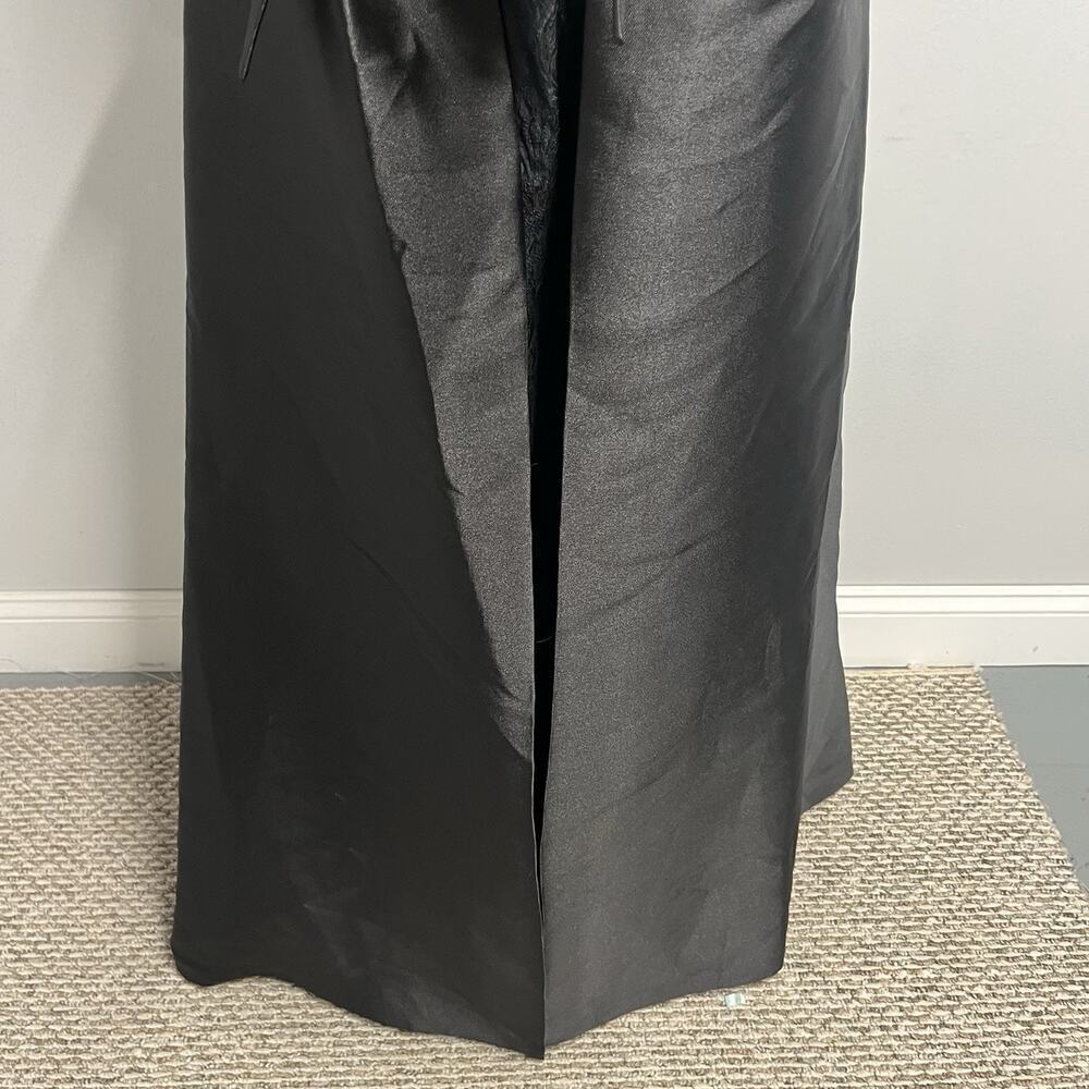 Kay Unger Black Colette Walk Thru Jumpsuit Formal Evening Gown Dress size 14 - Picture 9 of 16